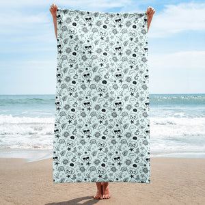 Cavalier Travels Pattern Beach Towel