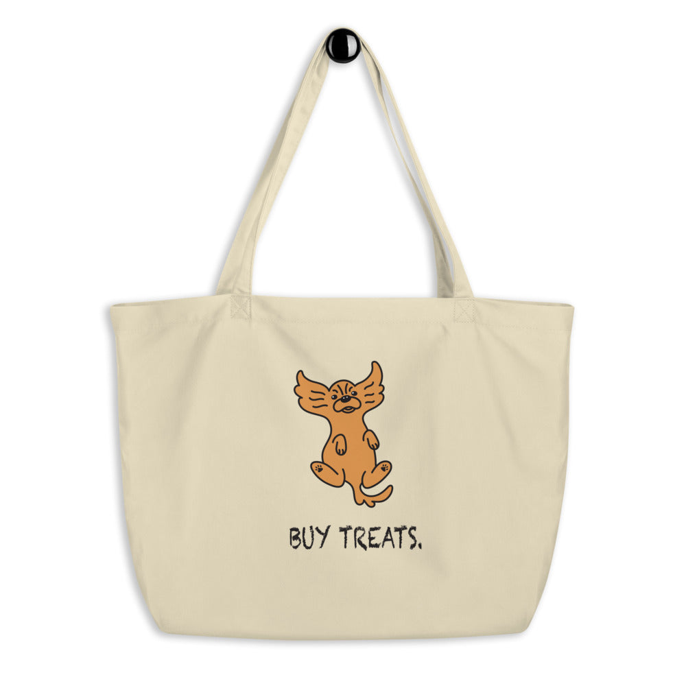 "Buy Treats" - Cute Cavalier Tote