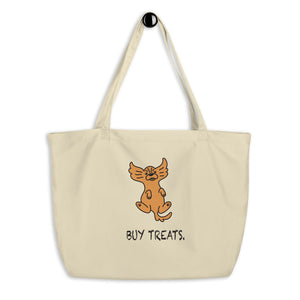 "Buy Treats" - Cute Cavalier Tote