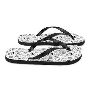 Cavalier King Charles Spaniel Pattern Flip Flops